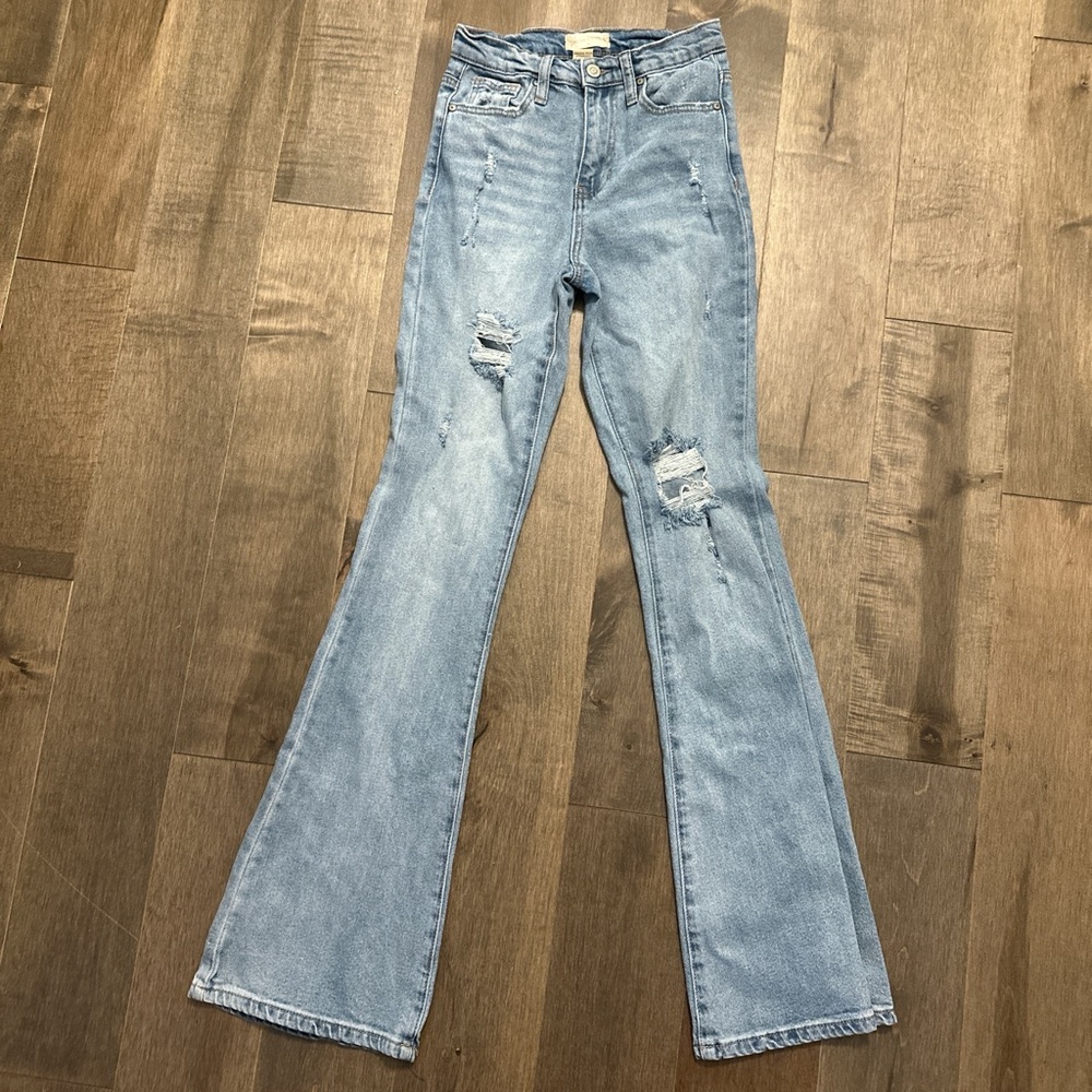 Altar'd State Light Blue Flare Jeans